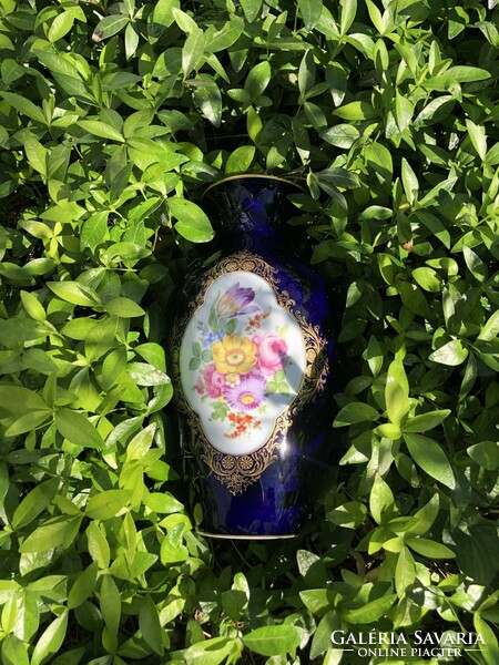Hutschenreuther cobalt blue vase
