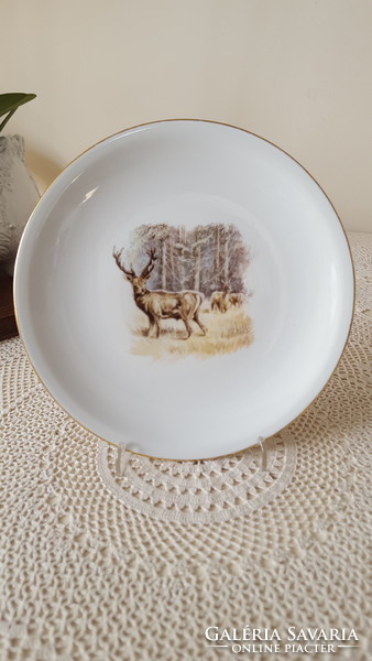 Rare lowland porcelain, forest animal small plate, cookie plate 6 pcs.