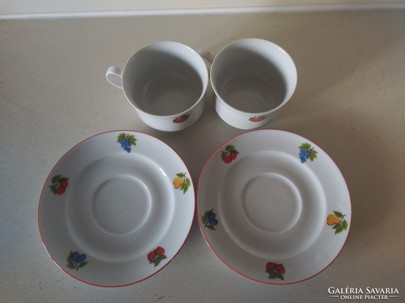 Alföldi fruit tea cup with saucer 2 pcs