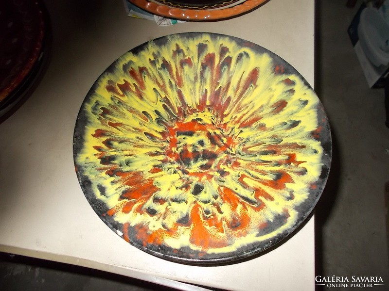 Liszkay-marked, beautifully colored wall plate.