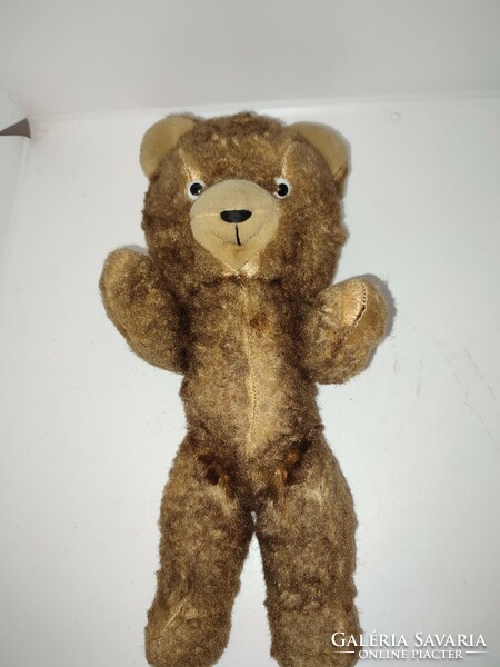 Antique toy straw bear, teddy bear.