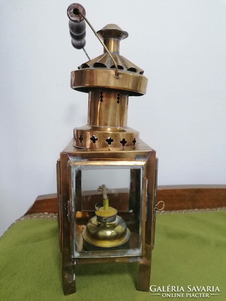 Copper lantern, kerosene