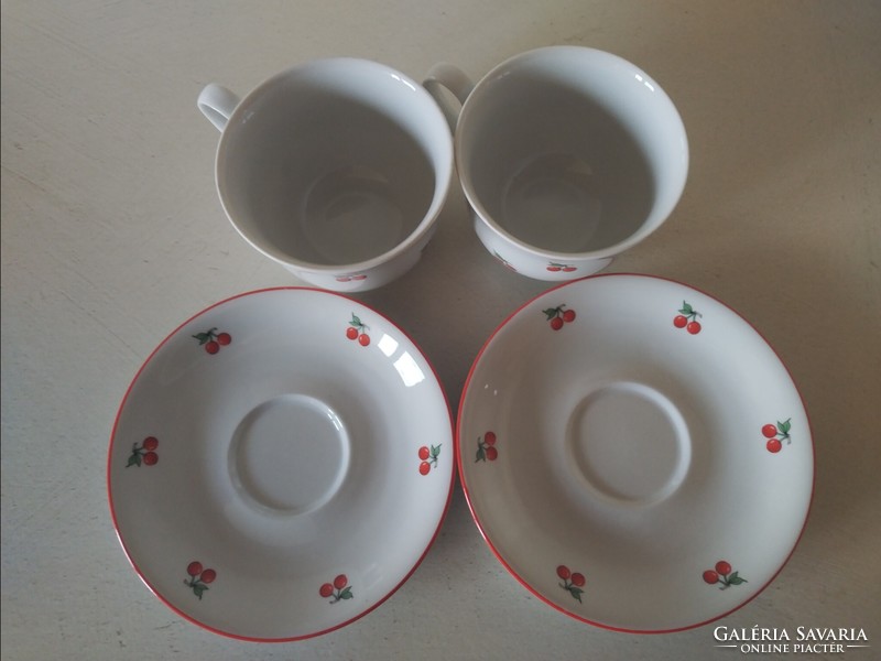 Lowland cherry tea cup with coaster 2 pcs