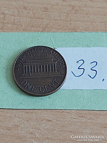 Usa 1 cent 1964 abraham lincoln, copper-zinc 33