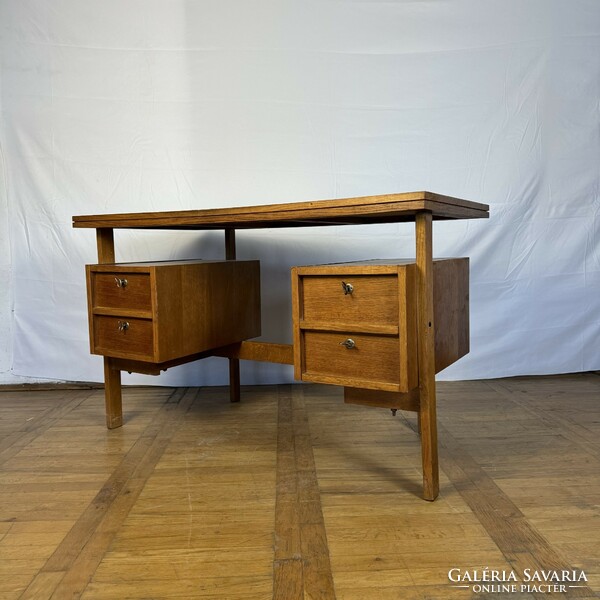 Retro Hungarian oak desk