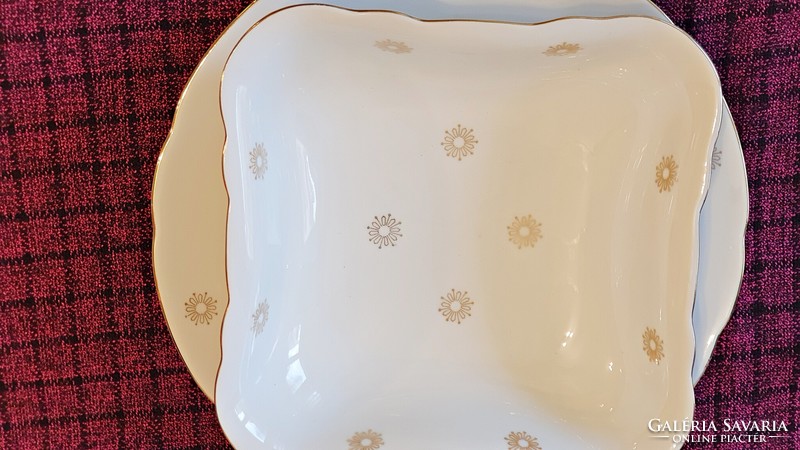 1 pc. Pasta bowl, 1 pc. Side dish. Old, quality German, cp colditz porcelain.