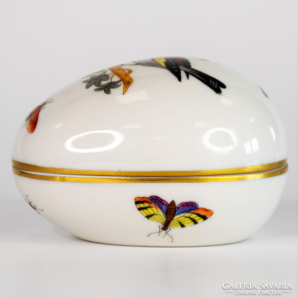 Egg-shaped bonbonier with Rothschild pattern from Herend