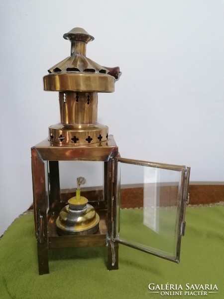 Copper lantern, kerosene