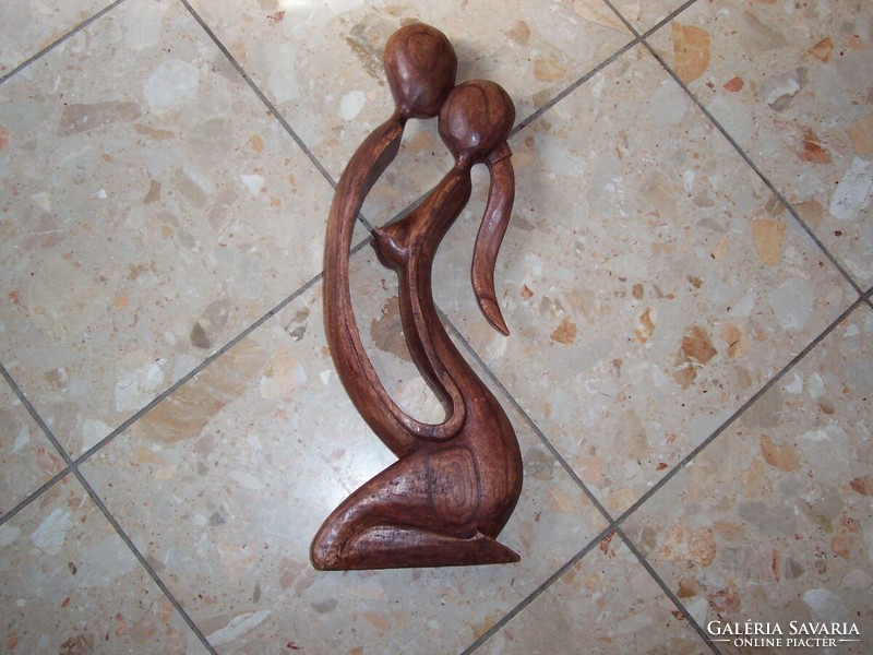 60 cm art deco nude statue of a loving couple