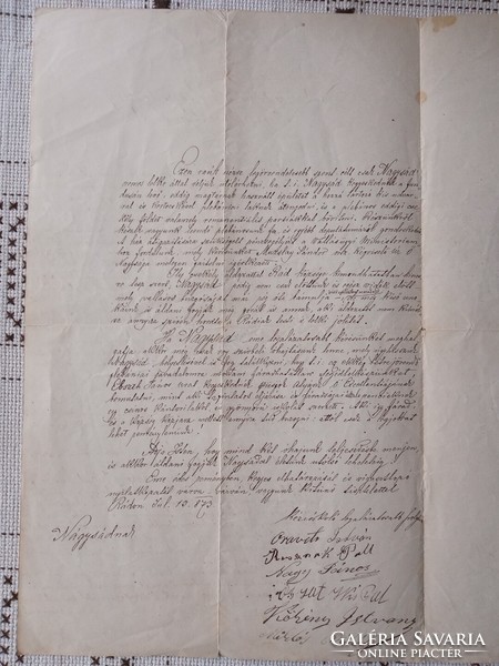 1873. Request of Rádi rk.Hitközség to maintain its own pastor