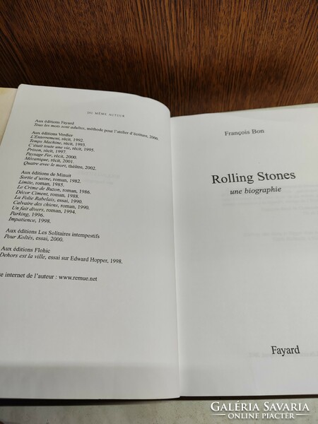 Rolling stones book - in French