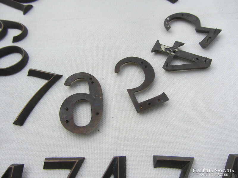 Oxidized copper numbers--sold together!!