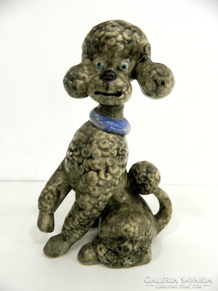Large retro porcelain dog figurine / ornament (poodle)