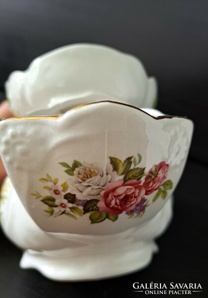 English old foley harmony rose shaving pot