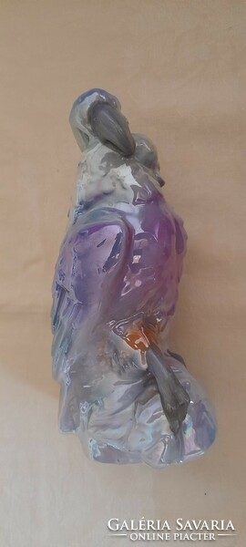 Table lamp porcelain shade 02. Parrot iridescent aroma perfume vaporizing lamp shade 21cm