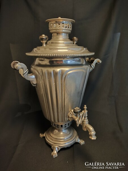 Samovar, charcoal fired, antique, Russian