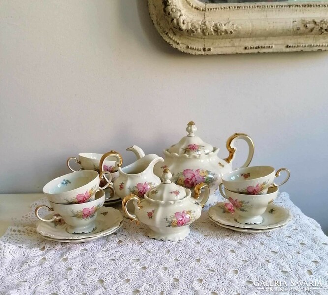 Rosenthal Selb Germany pompadour tea set from the 1930s.