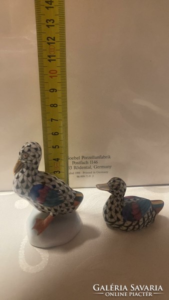 2 Herend ducks with scale pattern!