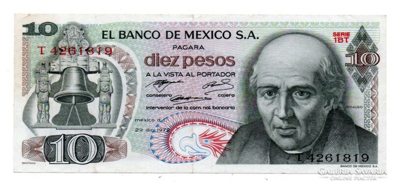 10     Peso     1978     Mexikó