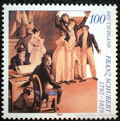 N1895 / Németország 1997 Franz Schubert bélyeg postatiszta