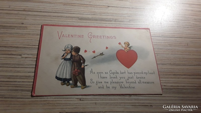 Antique greeting postcard.