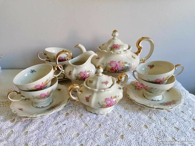 Rosenthal Selb Germany pompadour tea set from the 1930s.
