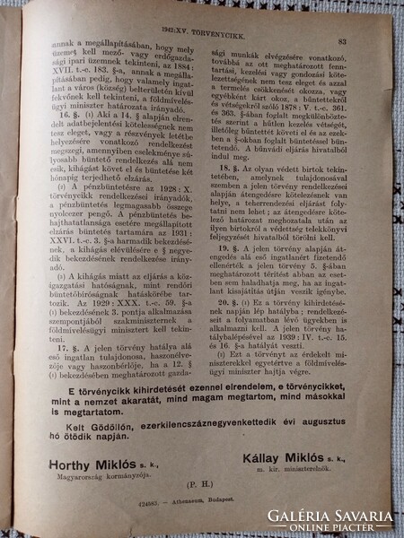 1942.XV.t.c. Zsidótörvény leirata