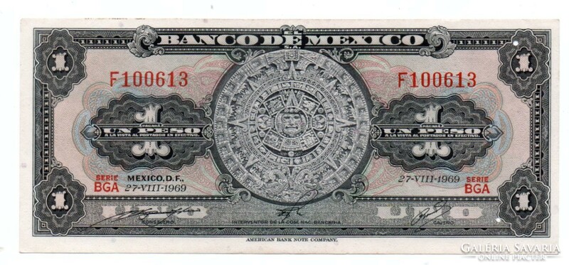 1     Peso     1969     Mexikó
