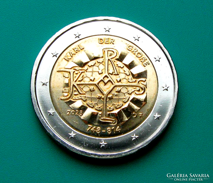 Németország -  2 euró emlékérme –2023 - "Nagy" Károly születése 1275. évfordulójára