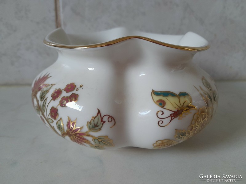 Zsolnay porcelain vase with floral decor for sale!