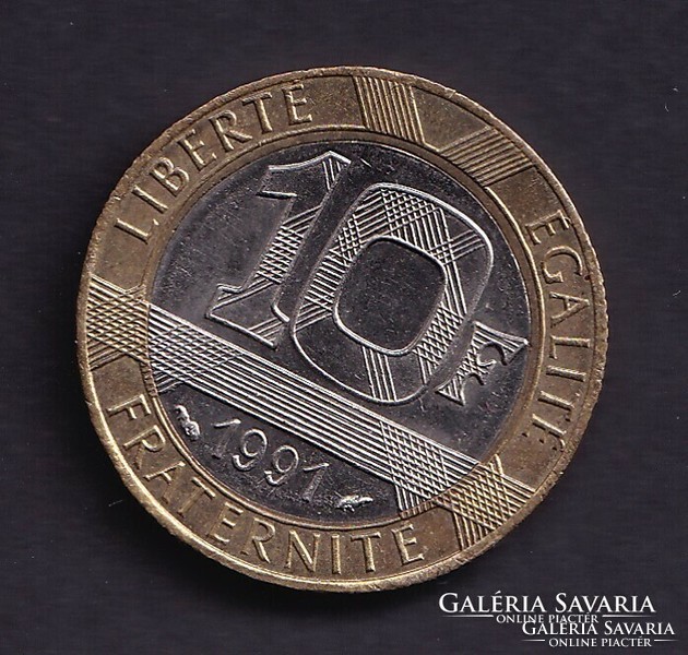 Franciaország 10 frank 1991
