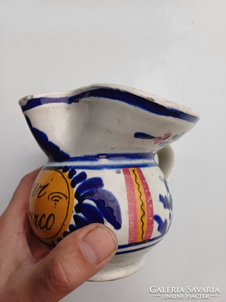 Old Italian earthenware apothecary pot