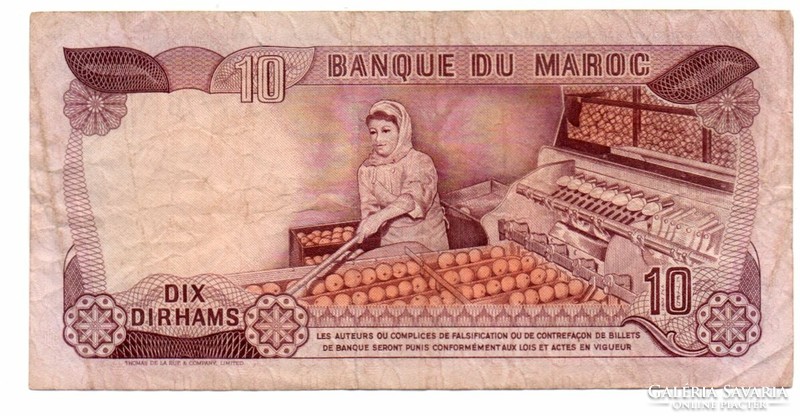 10     Dirham    1970   Marokkó