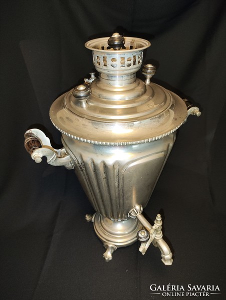 Samovar, charcoal fired, antique, Russian