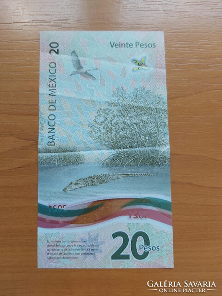 MEXIKÓ MEXICO 20 PESO 2021 POLYMER, EMLÉKBANKJEGY  függetlenség