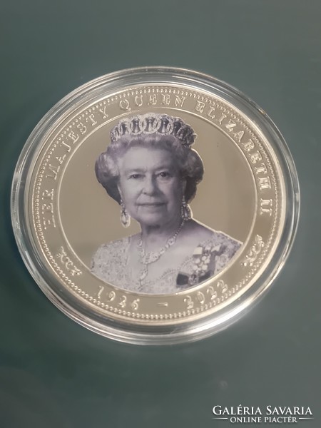Her Majesty Queen Elizabeth 2. 1926-2022 ezüstözött brit érme