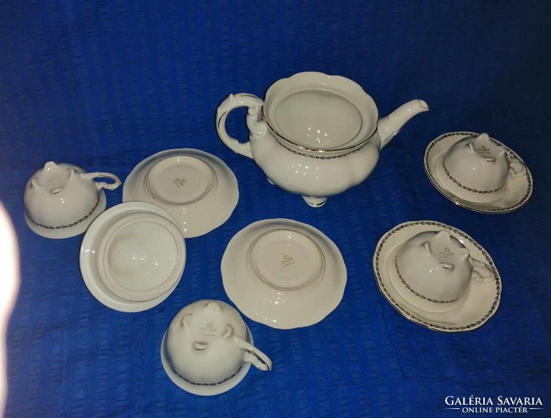 Polish porcelain 4-person tea set (30)