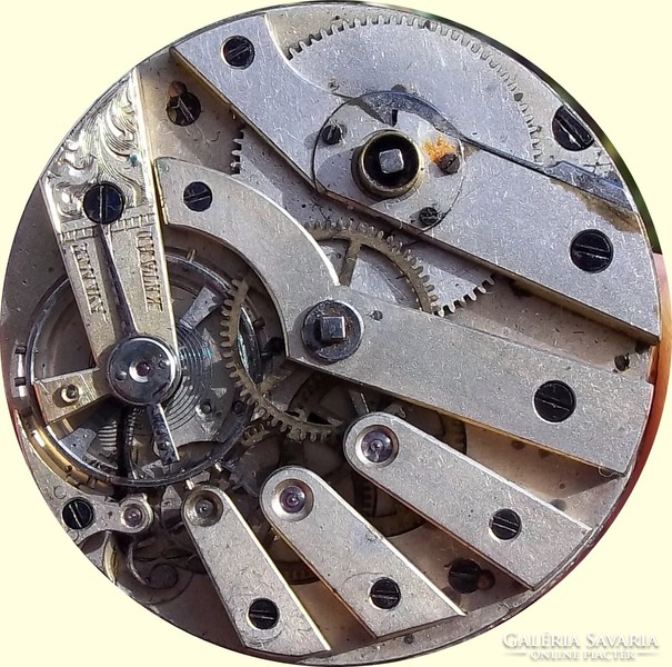 Antique key pocket watch mechanism