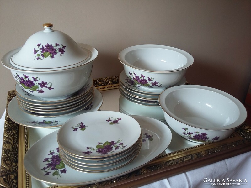Violet dining and coffee set