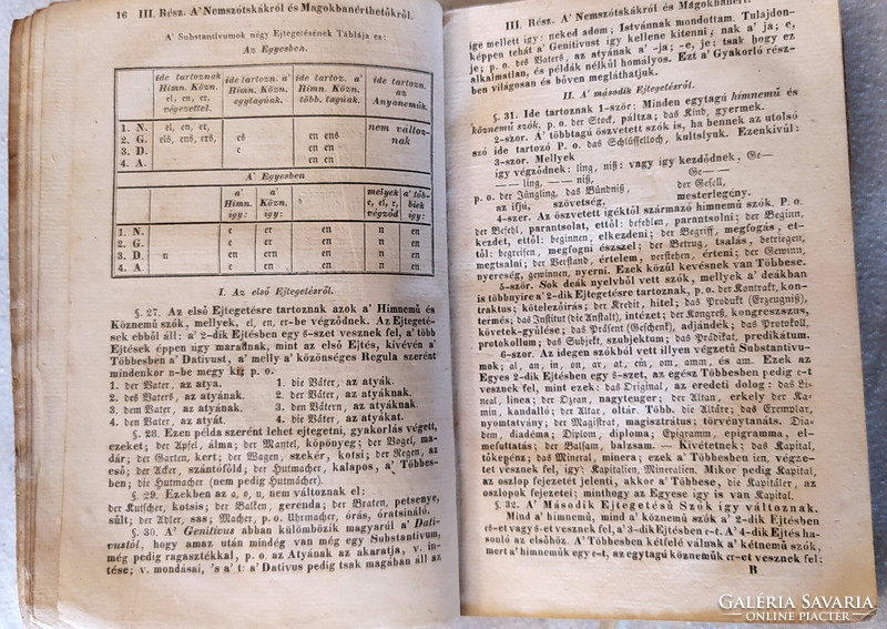 German 1848. Vienna grammar for Hungarian youth