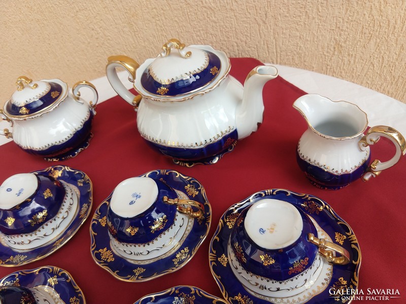 Zsolnay Pompadour I es,6 személyes teás készlet,,Hibátlan,,,minimál ár nélkül,,