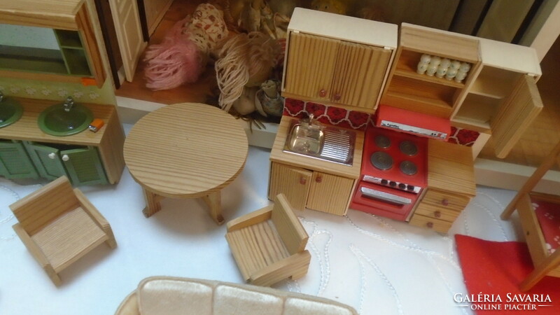 Lundby, Sweden, 1960s hand-made small house with nice small furniture, a rarity