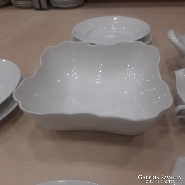 6 személyes Fehér Herendi porcelán étkészlet