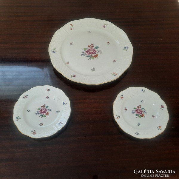 Nanking bouquet porcelain cake set from Herend