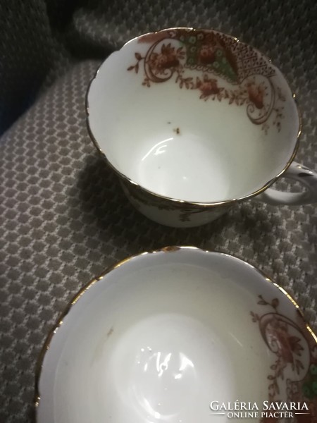 English porcelain cake set + coffee set