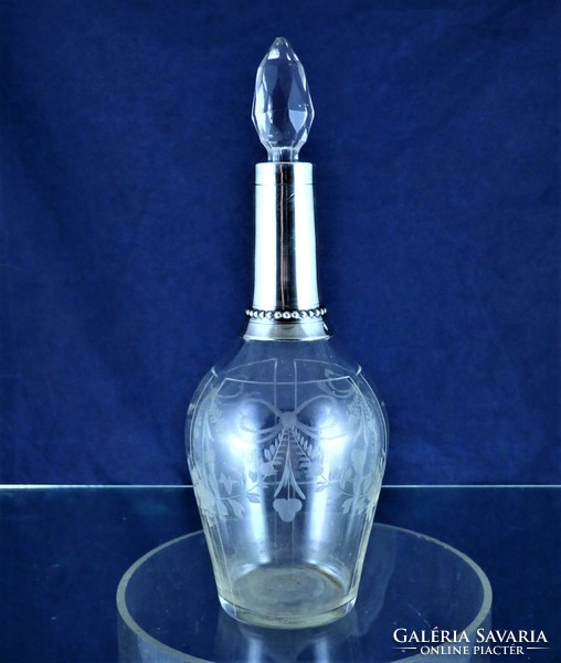 Beautiful, antique silver bottle, Paris, ca. 1920!