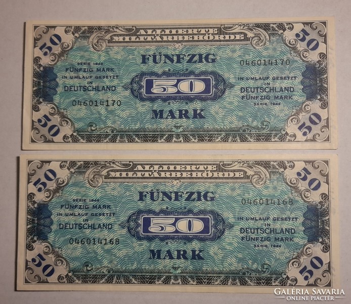 Német 50 mark 1944 . Az ára 1 db-ra ertendő !