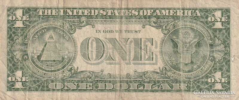 1 used US dollar