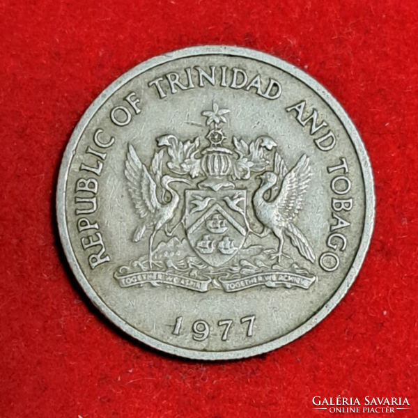 1977.  TRINIDAD ÉS TOBAGO 25 CENT (941)