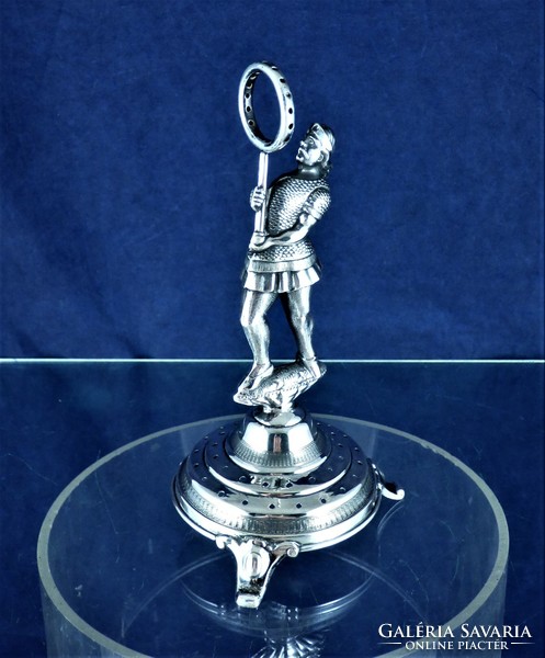 Extremely rare, antique silver toothpick holder, ca. 1870!!!
